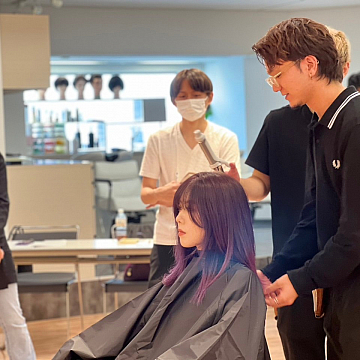 人生初の講習!!横浜元町美容室KCUBE