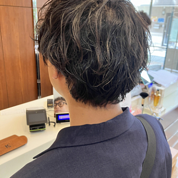メンズパーマオススメSTYLE1横浜元町美容室ケイキューブ